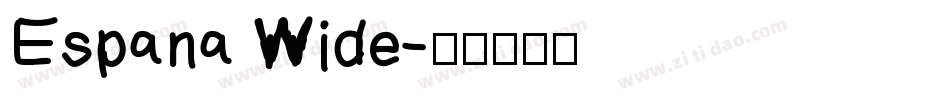 Espana Wide字体转换